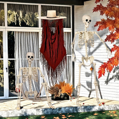 Esqueleto Gigante 12 Pies - Posable - Decoración Exterior Halloween
