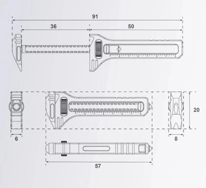 Mini Alloy Multi-Tool for Everyday Prep