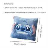 Cojín-Manta Stitch en Uno - Para Comodidad y Calidez en Uno