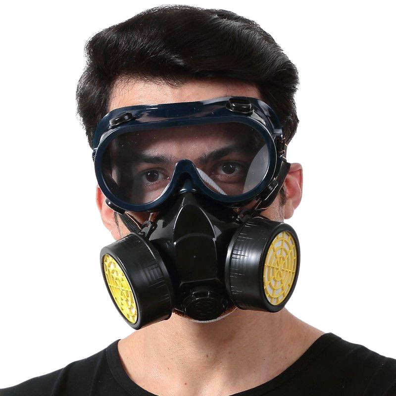 Máscara de Gas con Filtros de Carbón Activado