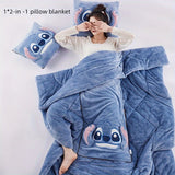 Cojín-Manta Stitch en Uno - Para Comodidad y Calidez en Uno
