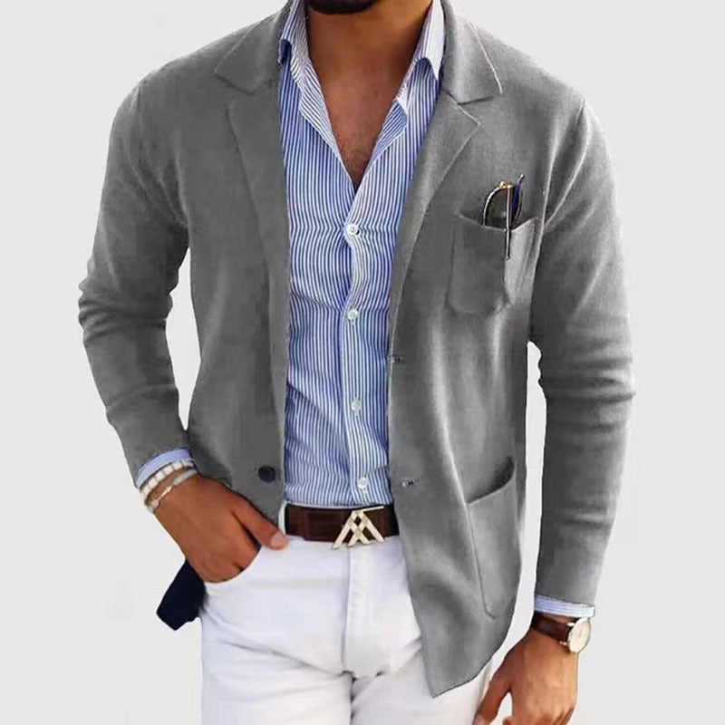 Blazer Casual de Poliéster para Hombre