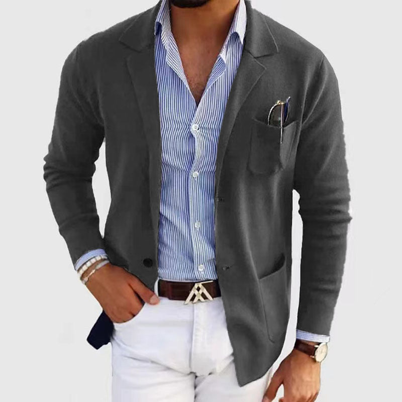 Blazer Casual de Poliéster para Hombre
