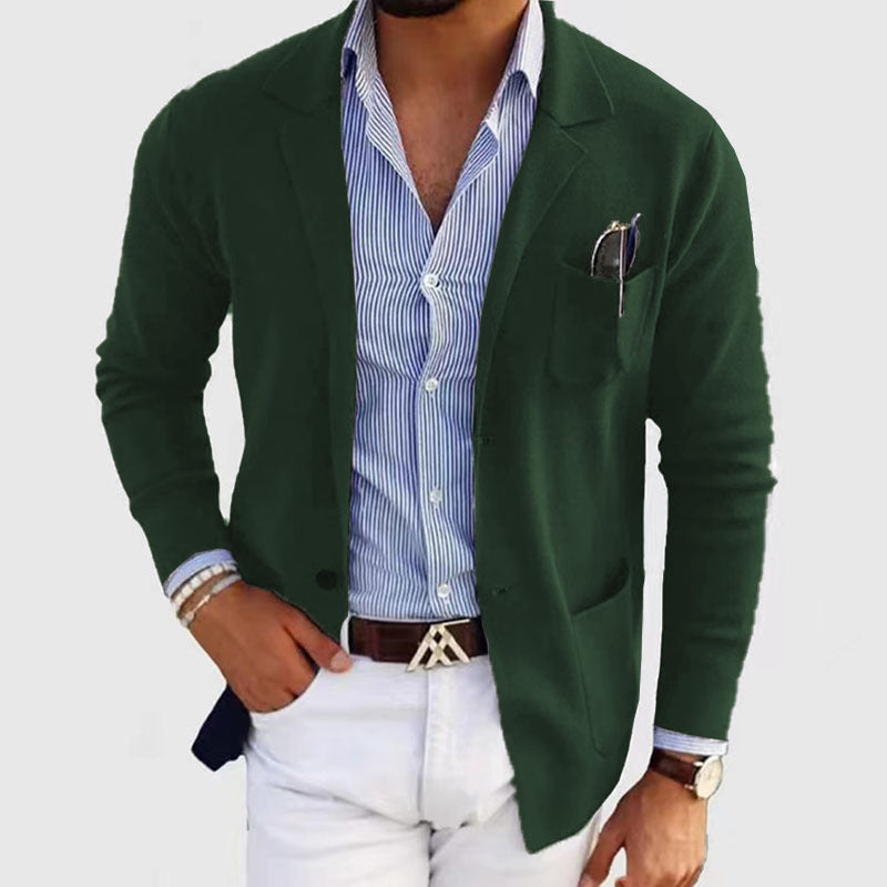 Blazer Casual de Poliéster para Hombre