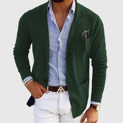 Blazer Casual de Poliéster para Hombre