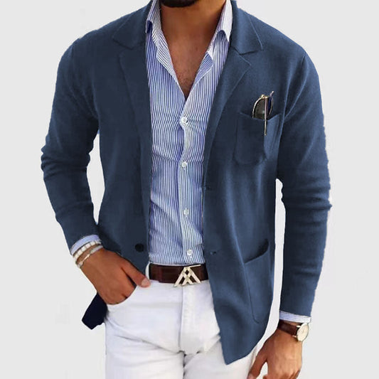 Blazer Casual de Poliéster para Hombre