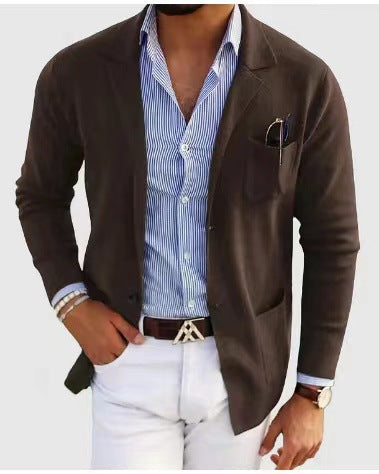 Blazer Casual de Poliéster para Hombre
