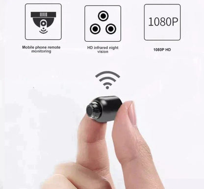 Cámara de vigilancia WiFi ultrapequeña IP con visión nocturna