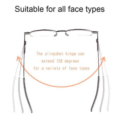 Gafas de lectura plegables compactas para hombres y mujeres