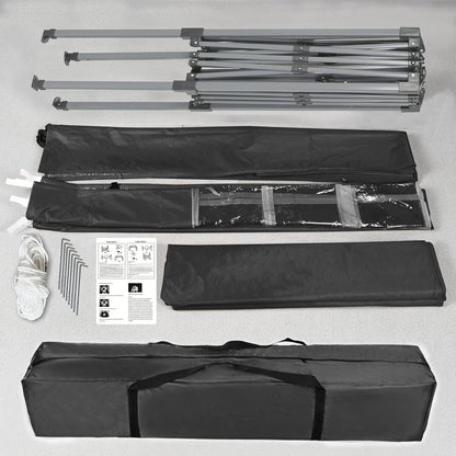 Carpa Gazebo Impermeable Exterior - Paneles Laterales Removibles