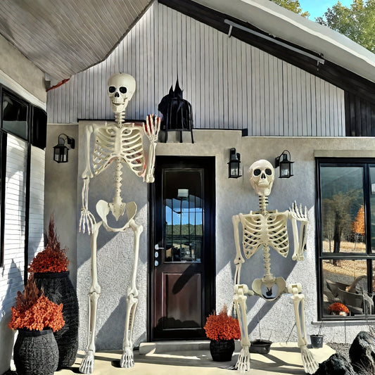 Esqueleto Gigante 12 Pies - Posable - Decoración Exterior Halloween
