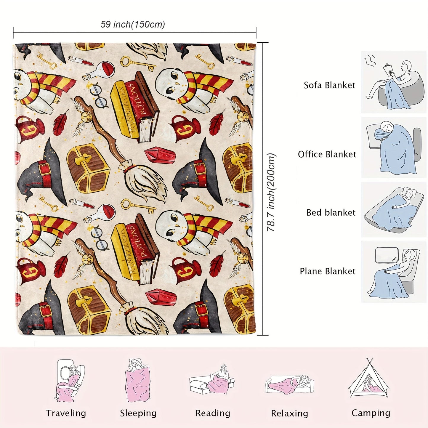 Mantas mágicas de Harry Potter – Para un ambiente encantador en tu hogar
