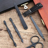 Kit de Cortaúñas Acero Inoxidable con Estuche de Viaje