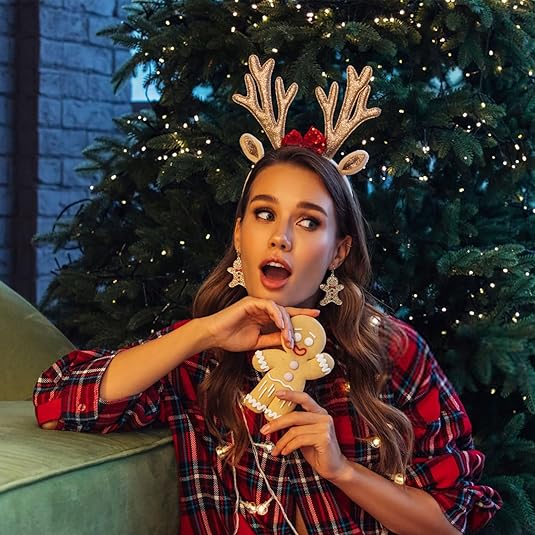 Pendientes Navideños JollyGems – Colgantes Brillantes y Ligeros para Mujer