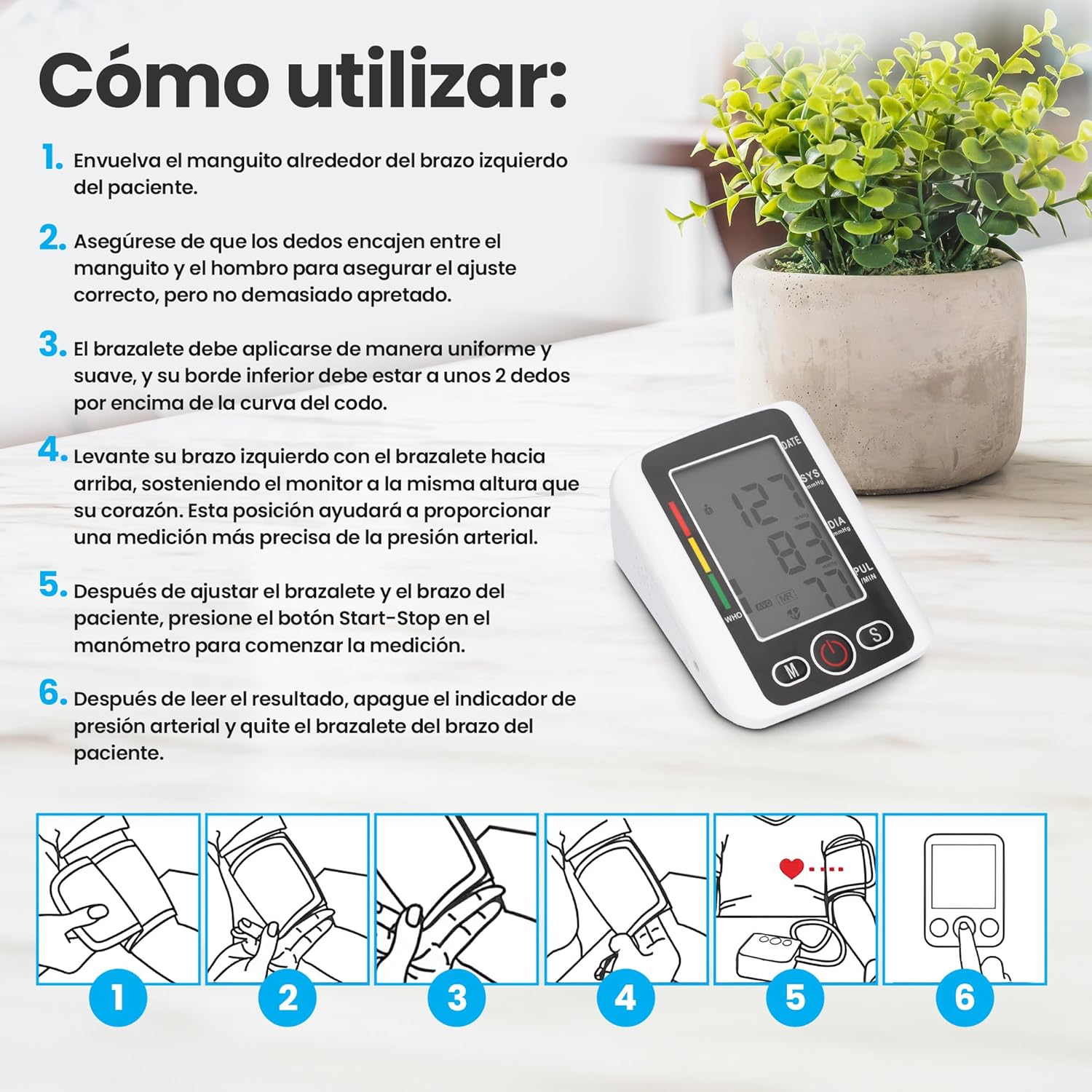 Tensiómetro Inteligente Digital con Detección de Arritmias| Vyflair