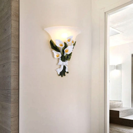 FloraLight - Wall Lamp with 1 Arm and Flower Bush Shape