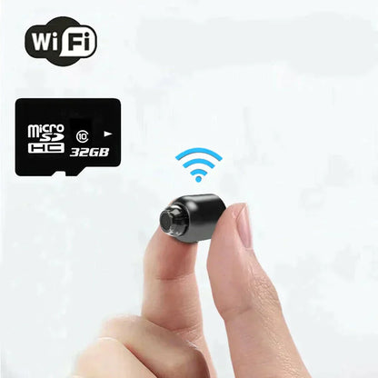 Cámara de vigilancia WiFi ultrapequeña IP con visión nocturna