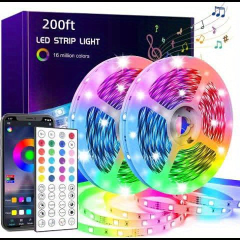 Luces LED 300ft Cambio de Color con Música