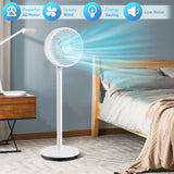 Ventilador de Pie 9" Oscilante - Altura y Velocidades Ajustables - Flujo Silencioso