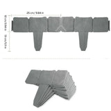 Borde decorativo de jardín efecto piedra 10 piezas