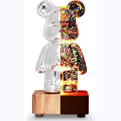 3D Fireworks Bear Lamp