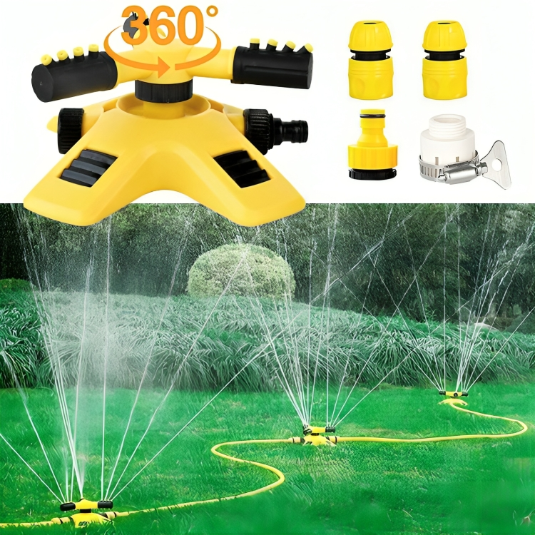 Aspersor Jardín 360° Rotación Riego Uniforme Ajustable