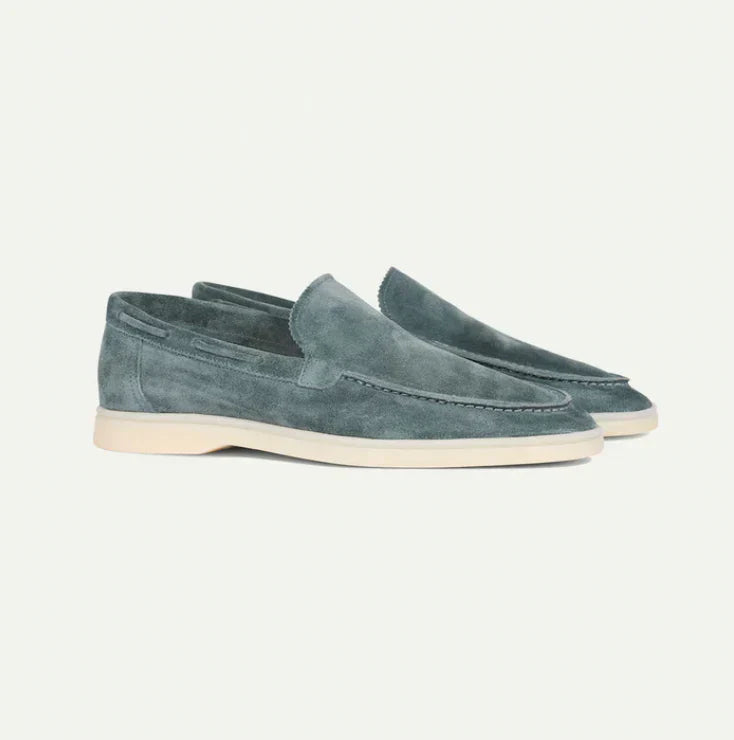 Lorenzo - Mocasines Clásicos de Ante Para Hombres