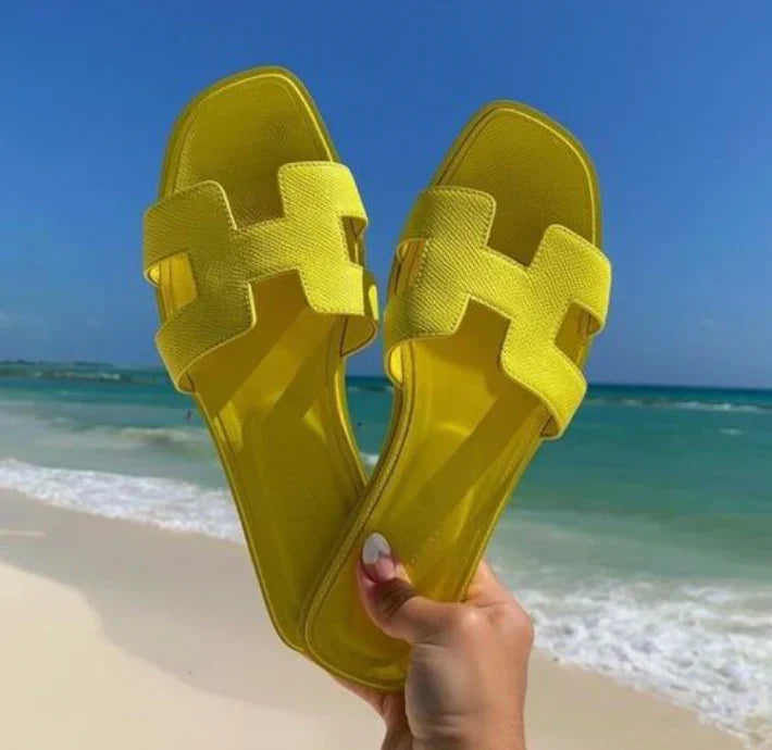 H Sandal | Sandalias de Cuero Modernas Diseño H