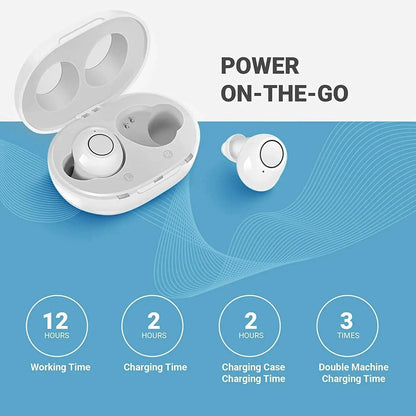Audífonos Bluetooth con control de aplicación - diseño compacto recargable para una claridad mejorada y múltiples modos de audición