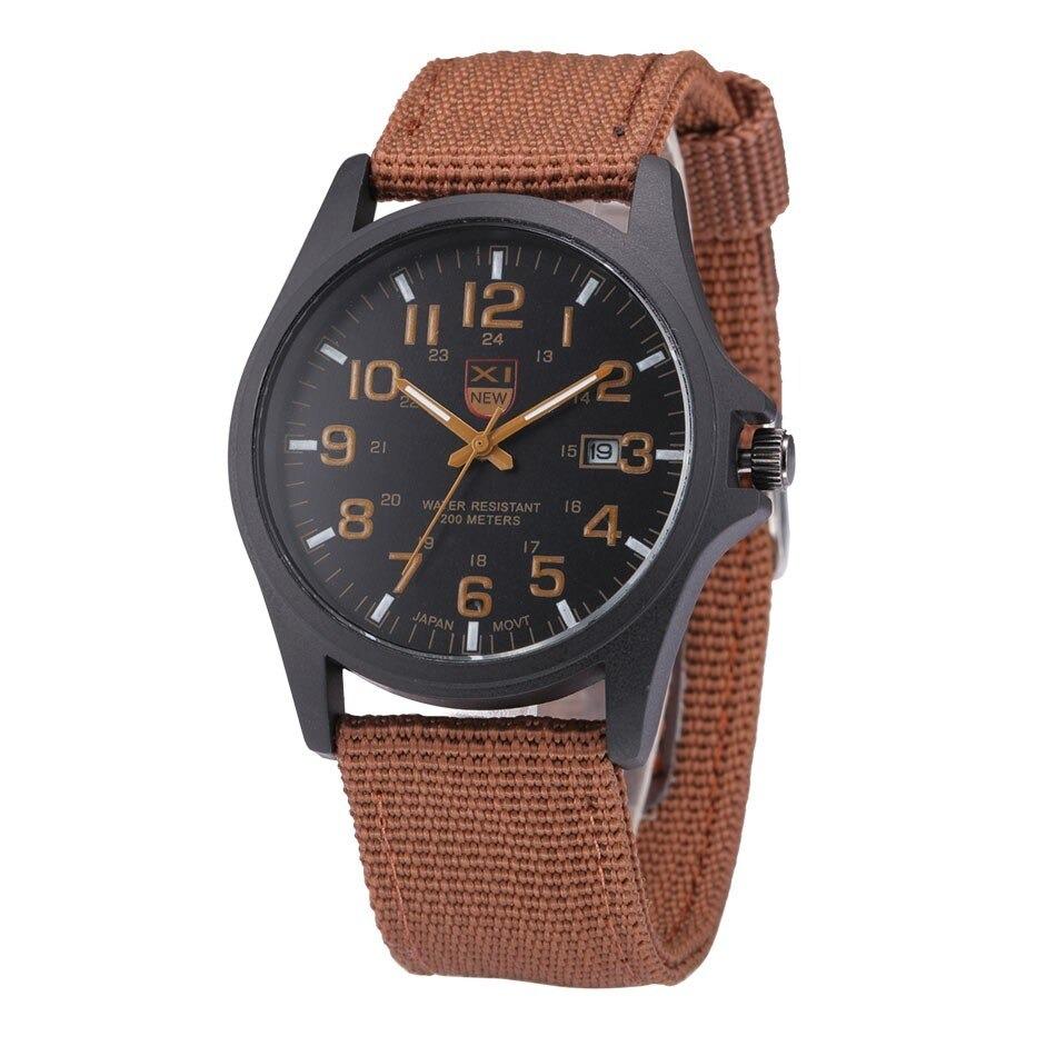 Reloj Militar Analógico Impermeable Estilo Táctico