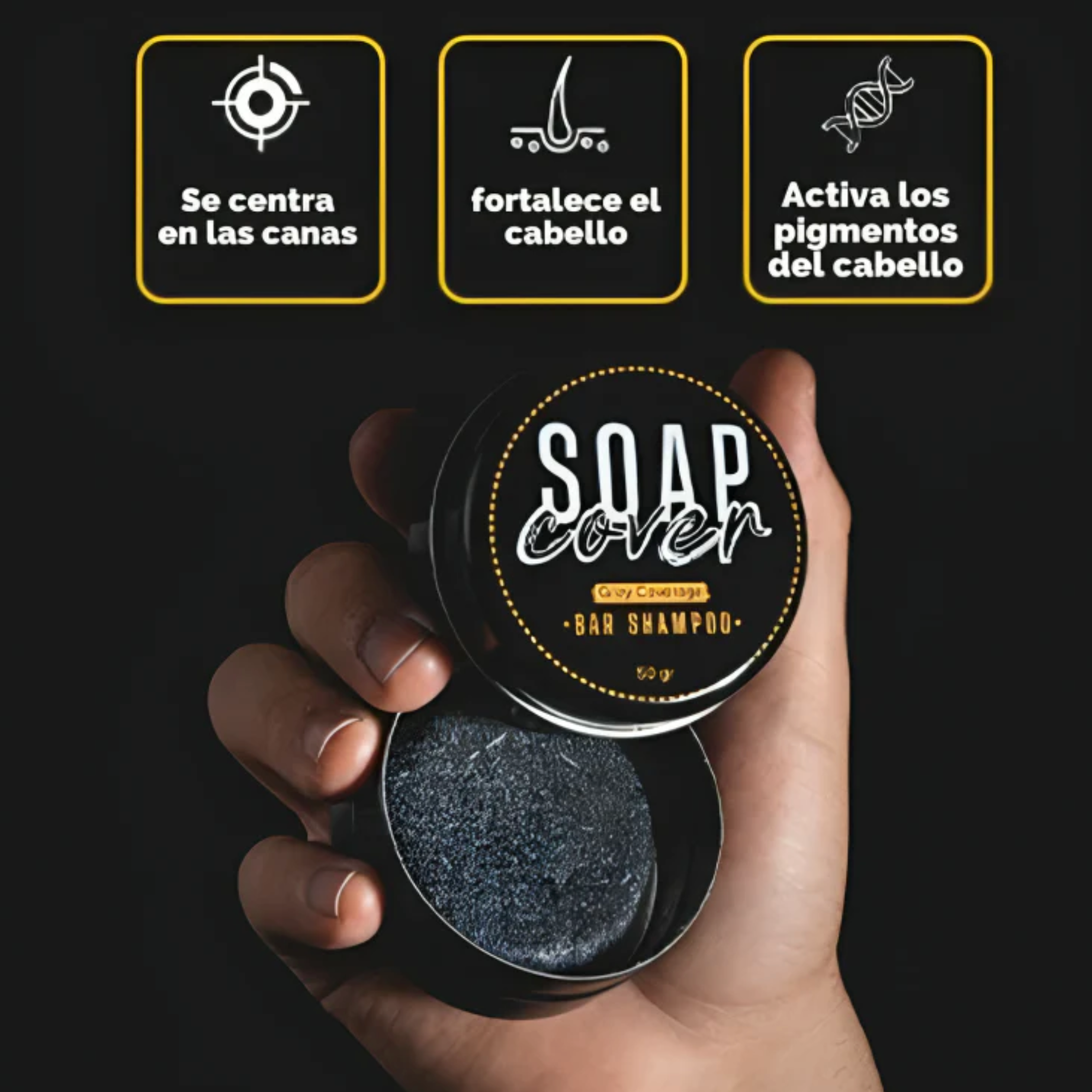 Jabón Anticanas Natural para Cabello y Barba | Vyflair