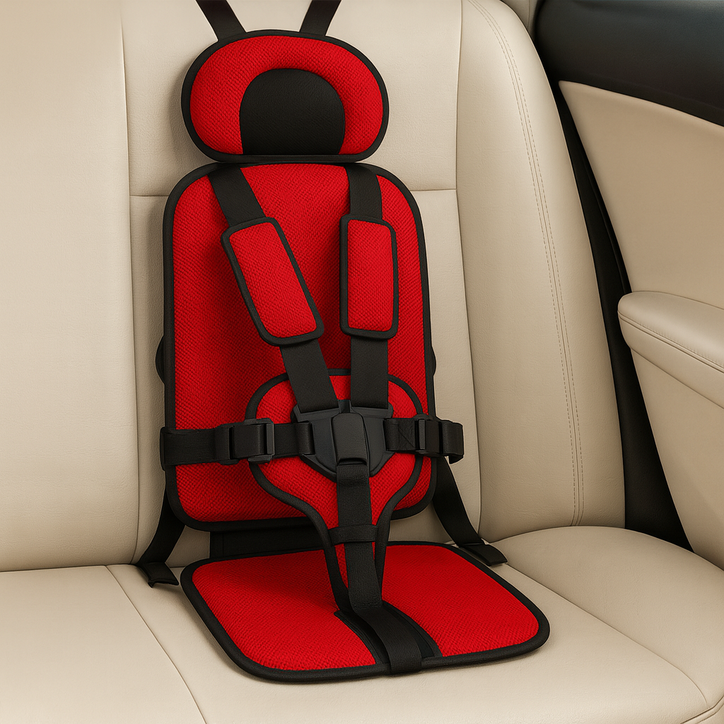 Asiento Elevador de Coche para Niños con Arnés de Seguridad de Poliéster