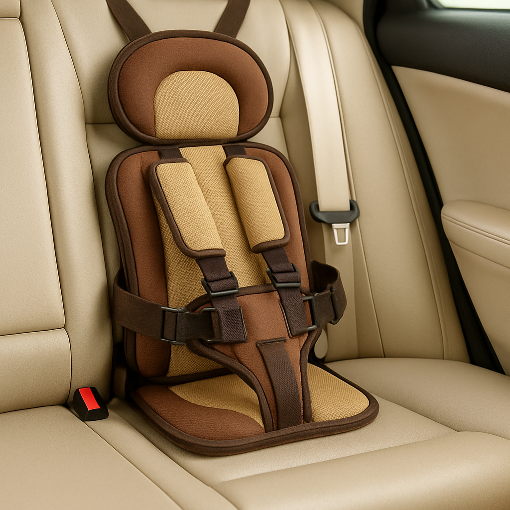 Asiento Elevador de Coche para Niños con Arnés de Seguridad de Poliéster