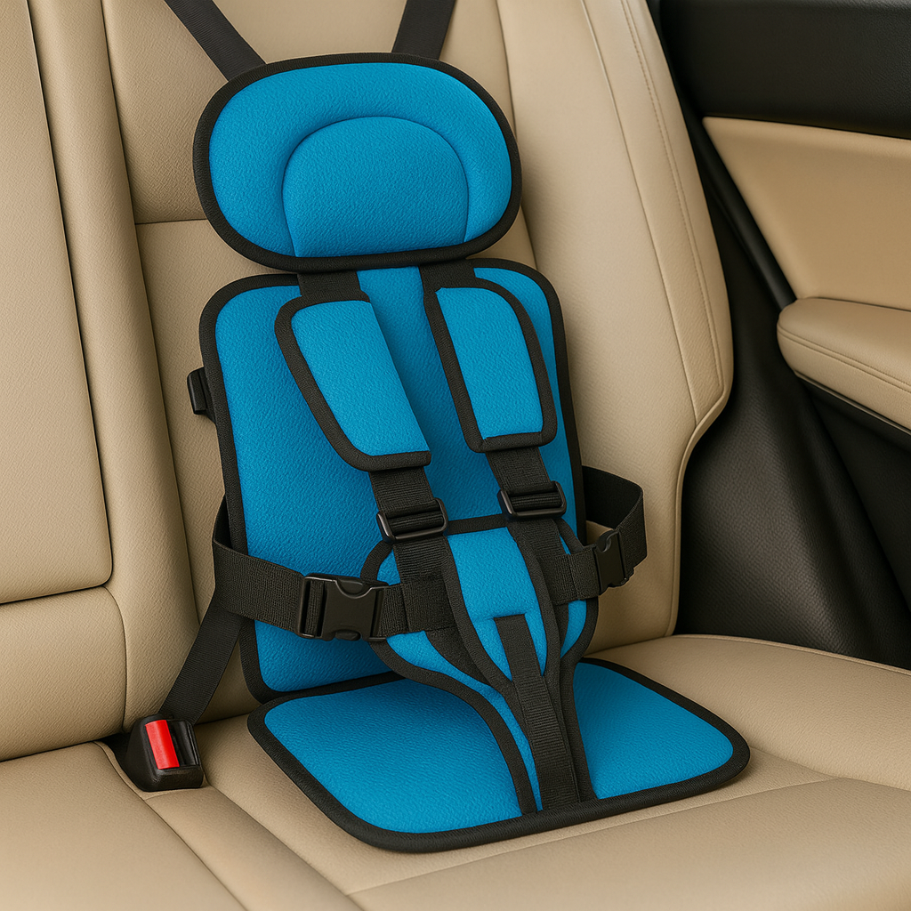 Asiento Elevador de Coche para Niños con Arnés de Seguridad de Poliéster
