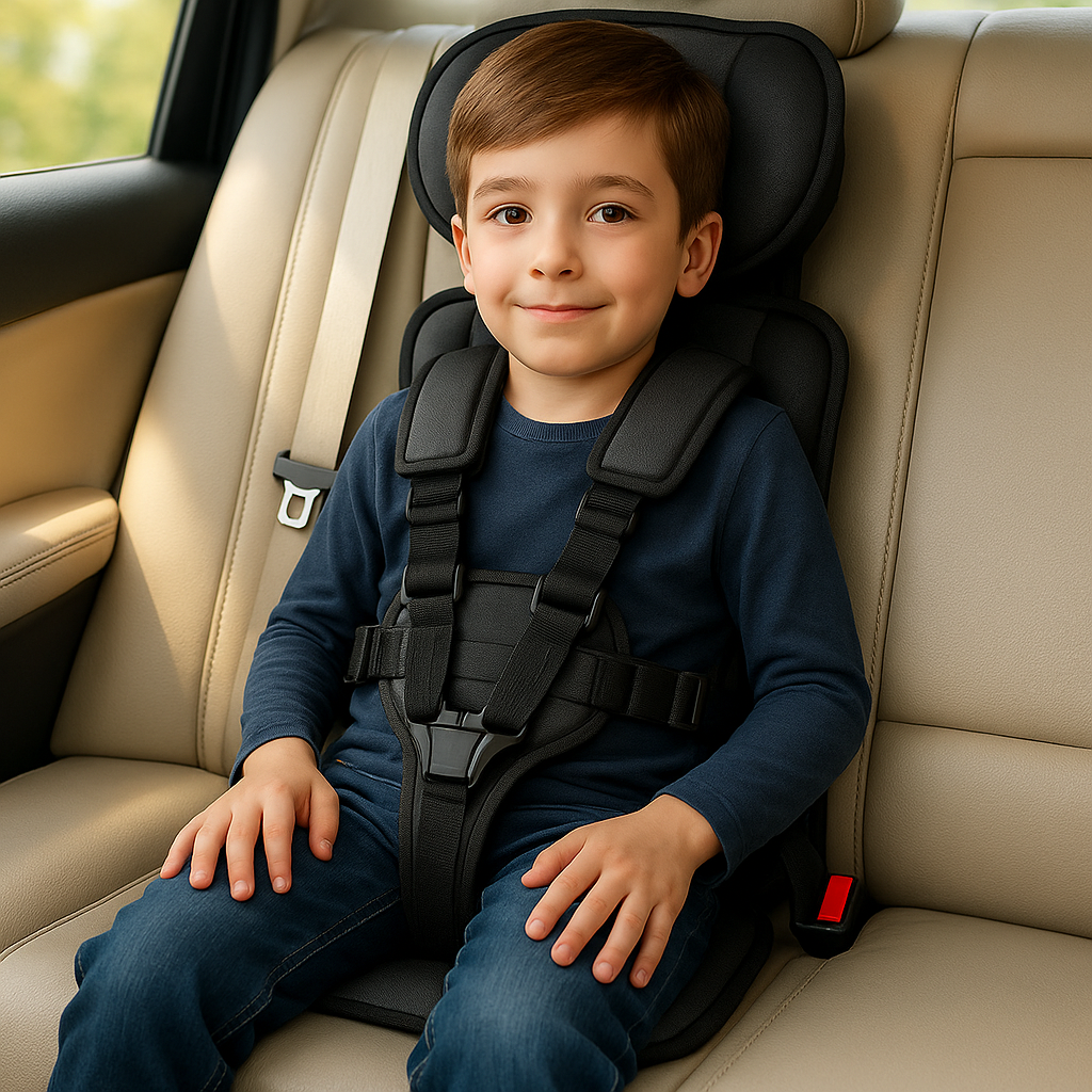 Asiento Elevador de Seguridad para Niños en el Coche Cómodo