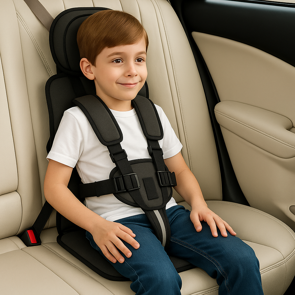 Asiento Elevador Infantil Seguro y Cómodo para Coche