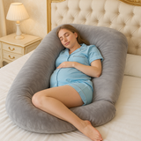 ChillMom Almohada de Embarazo - Soporte Total - Ergonómica - Espuma viscoelástica - Lavable