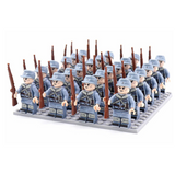 Juego de Bloques Soldados Militares WWII