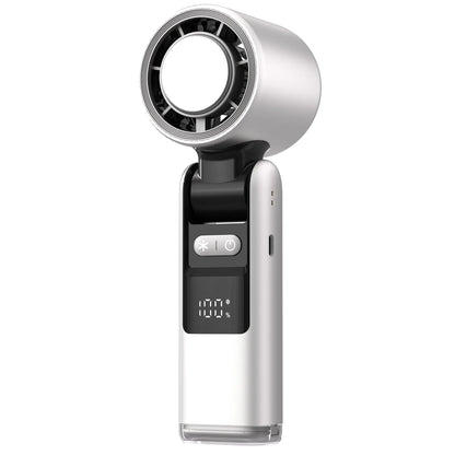 Ventilador de mano Cooliox Mini - 100 turbinas - Pantalla digital - Plegable - Batería 4000mAh - USB carga