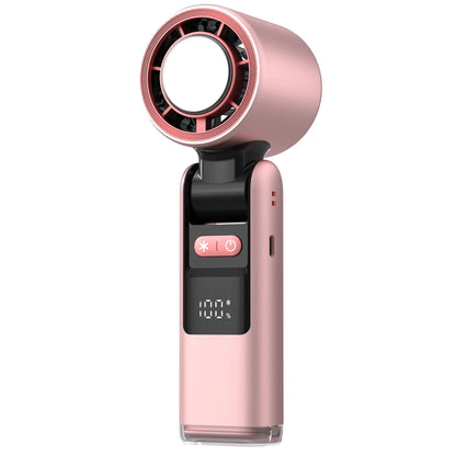 Ventilador de mano Cooliox Mini - 100 turbinas - Pantalla digital - Plegable - Batería 4000mAh - USB carga