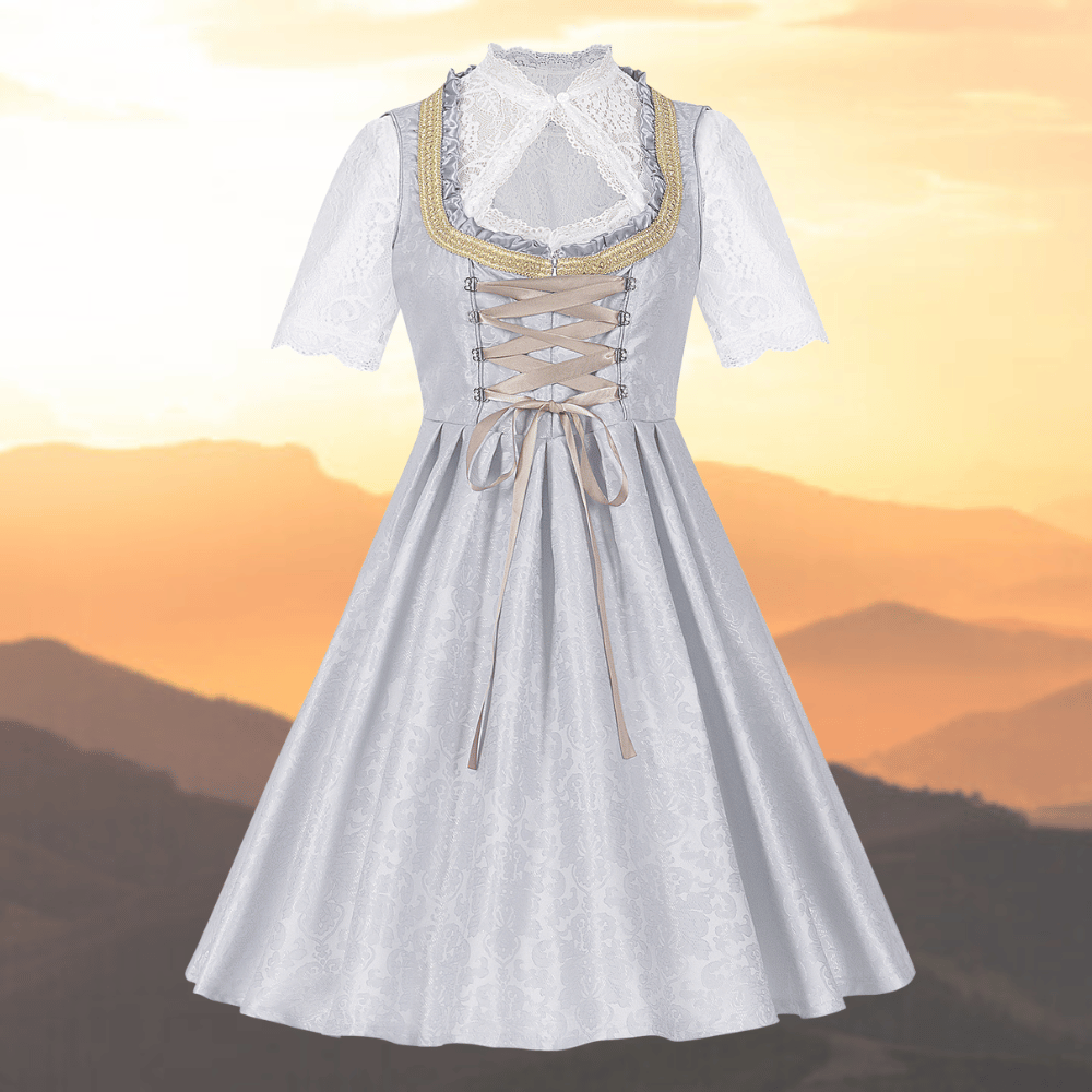 Vestido Dirndl para Damas - Material Ligero - Atuendo Tradicional de Oktoberfest