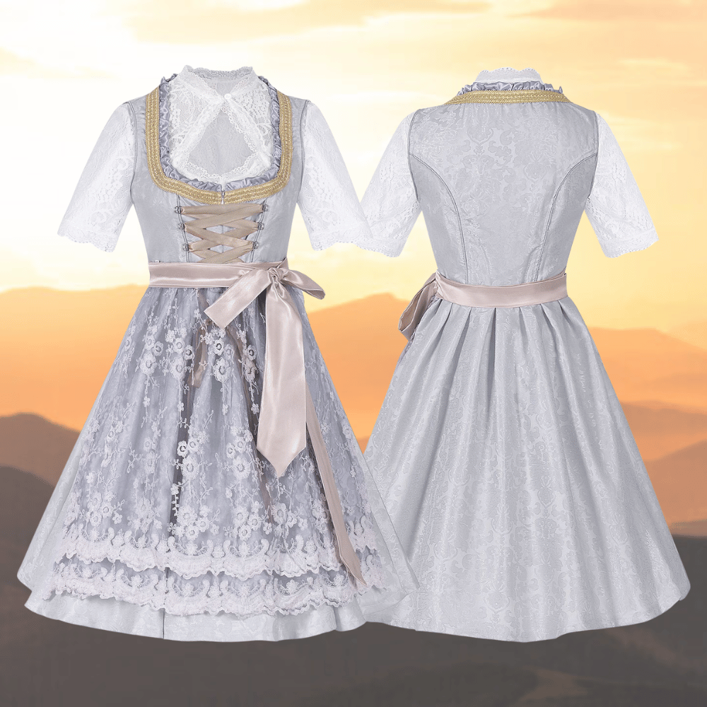 Vestido Dirndl para Damas - Material Ligero - Atuendo Tradicional de Oktoberfest