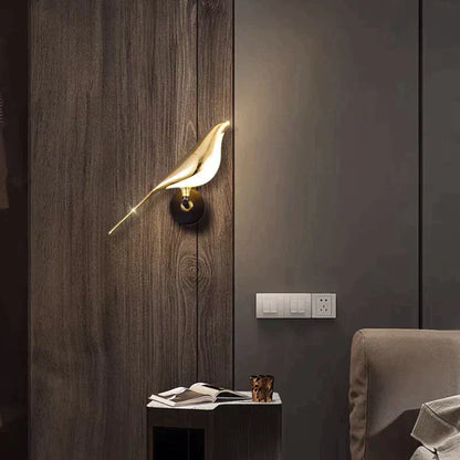 GlowFeather – Lámpara de Pared LED Moderna en Forma de Pájaro