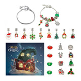 CharmXmas – Calendario dell'Avvento 2025 con Set di Braccialetti Fai-da-te e 24 Sorprese Brillanti