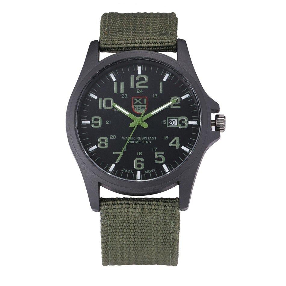 Reloj Militar Analógico Impermeable Estilo Táctico