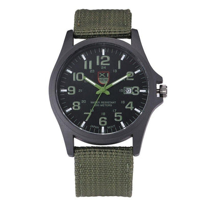 Reloj Militar Analógico Impermeable Estilo Táctico