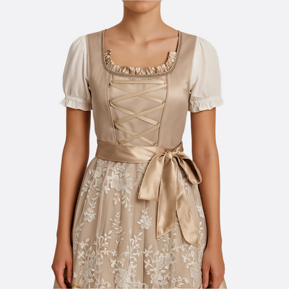 Vestido Dirndl para Damas - Material de Alta Calidad - Atuendo Tradicional para Oktoberfest
