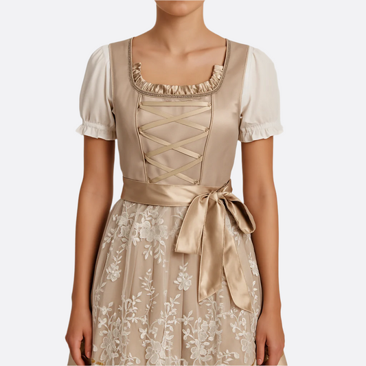 Vestido Dirndl para Damas - Material de Alta Calidad - Atuendo Tradicional para Oktoberfest