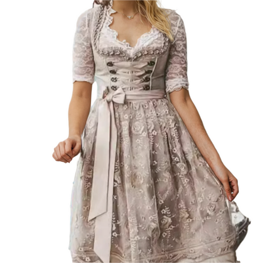 Vestido Dirndl para Damas - Tejido Ligero - Perfecto para Oktoberfest