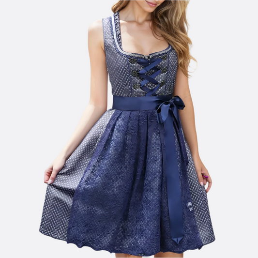 Vestido Mini Dirndl para Damas - Alta Calidad - Ligero y Cómodo - Atuendo Tradicional de Oktoberfest